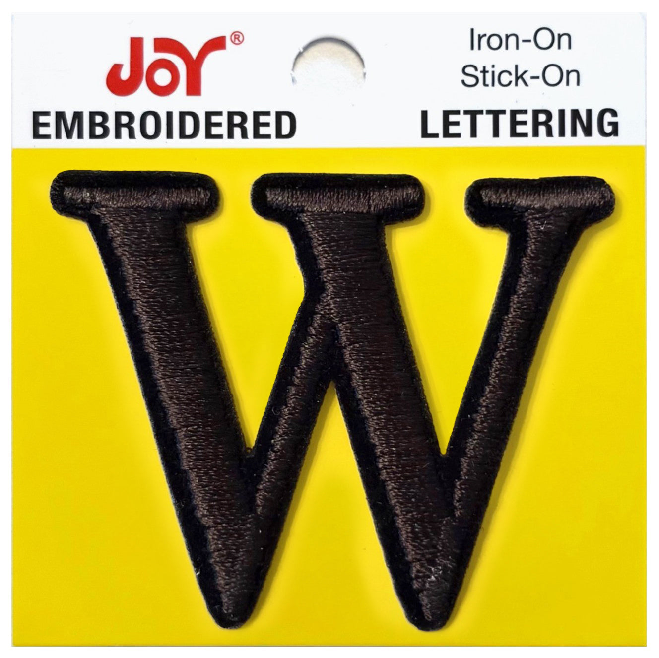 Joy Embroidered Iron-On Lettershop Uppercase Letters