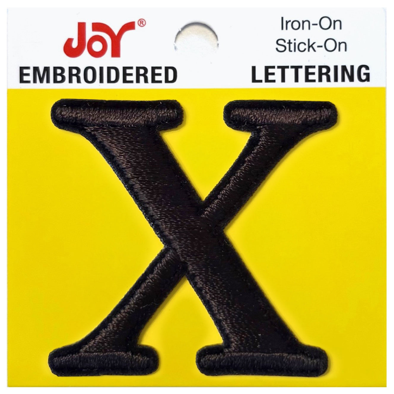 Joy Embroidered Iron-On Lettershop Uppercase Letters