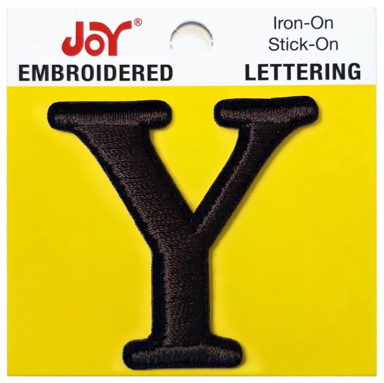 Joy Embroidered Iron-On Lettershop Uppercase Letters