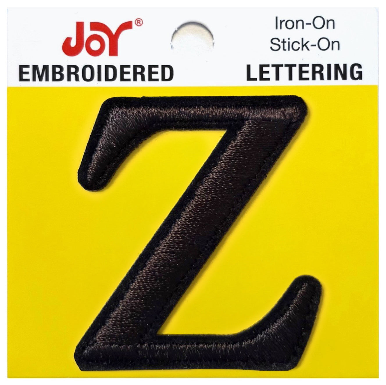 Joy Embroidered Iron-On Lettershop Uppercase Letters