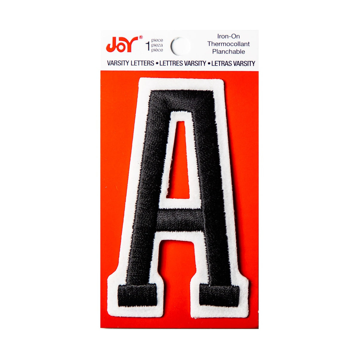 Joy Embroidered Iron-On 3 Inch Varsity Letters and Numbers