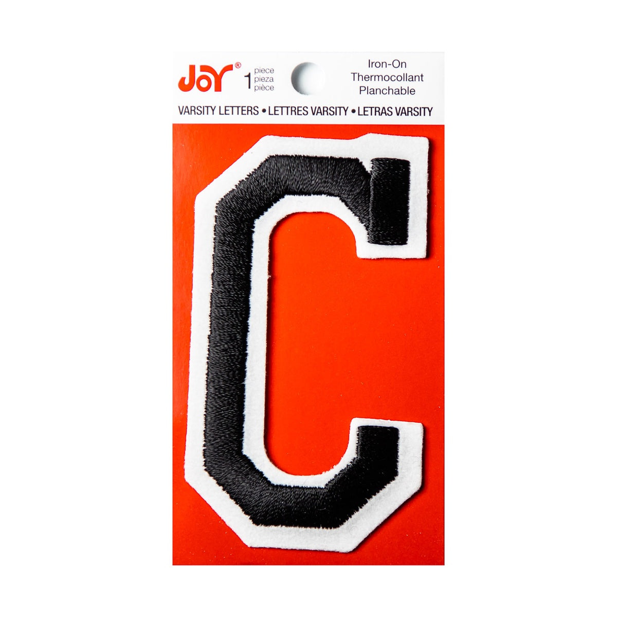 Joy Embroidered Iron-On 3 Inch Varsity Letters and Numbers