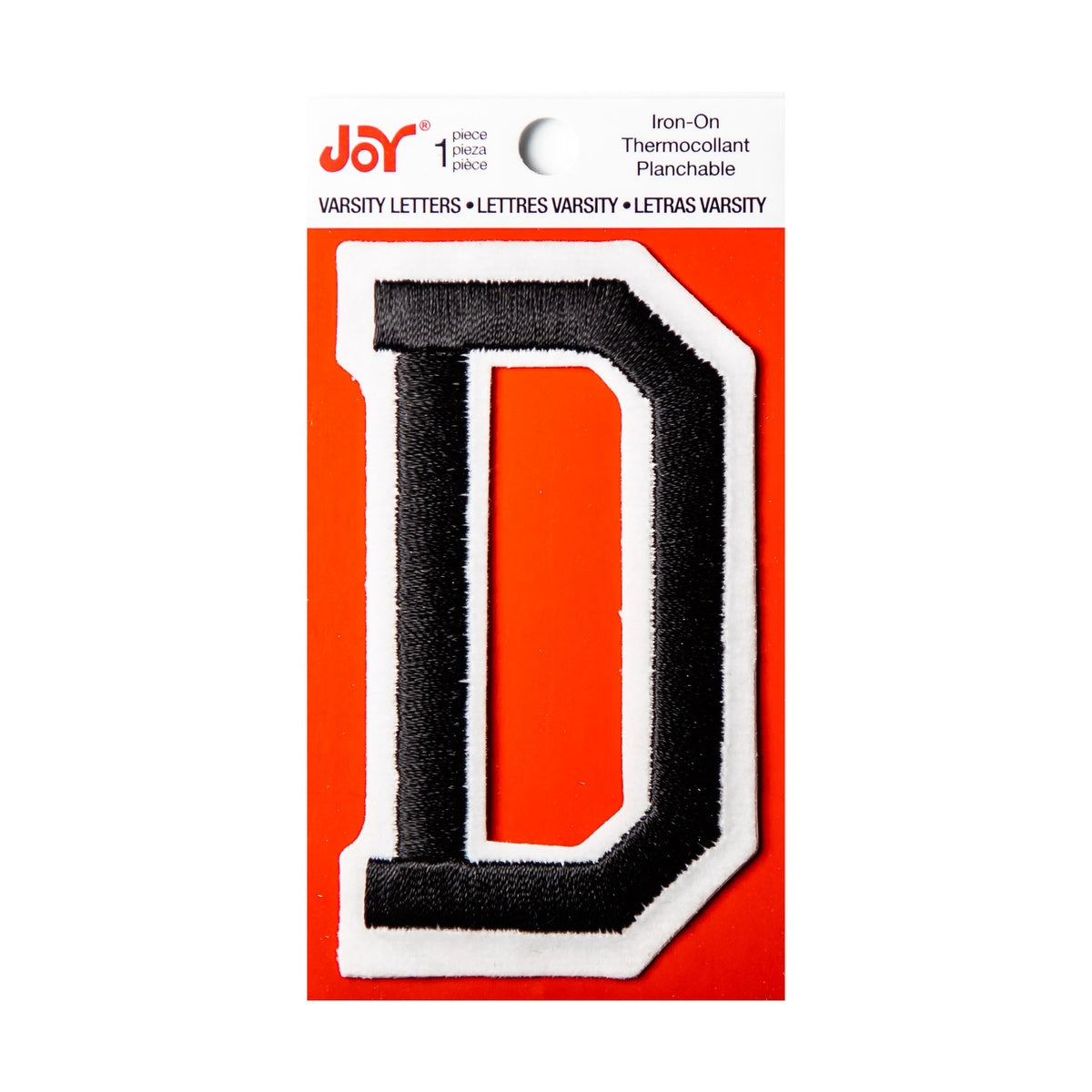Joy Embroidered Iron-On 3 Inch Varsity Letters and Numbers
