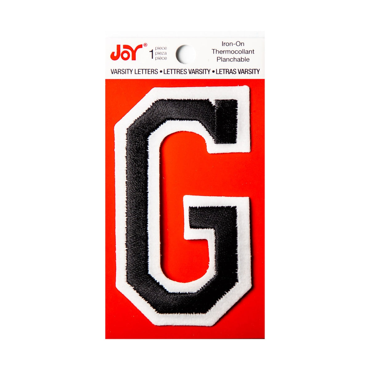 Joy Embroidered Iron-On 3 Inch Varsity Letters and Numbers