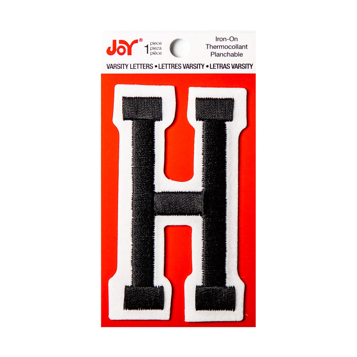 Joy Embroidered Iron-On 3 Inch Varsity Letters and Numbers