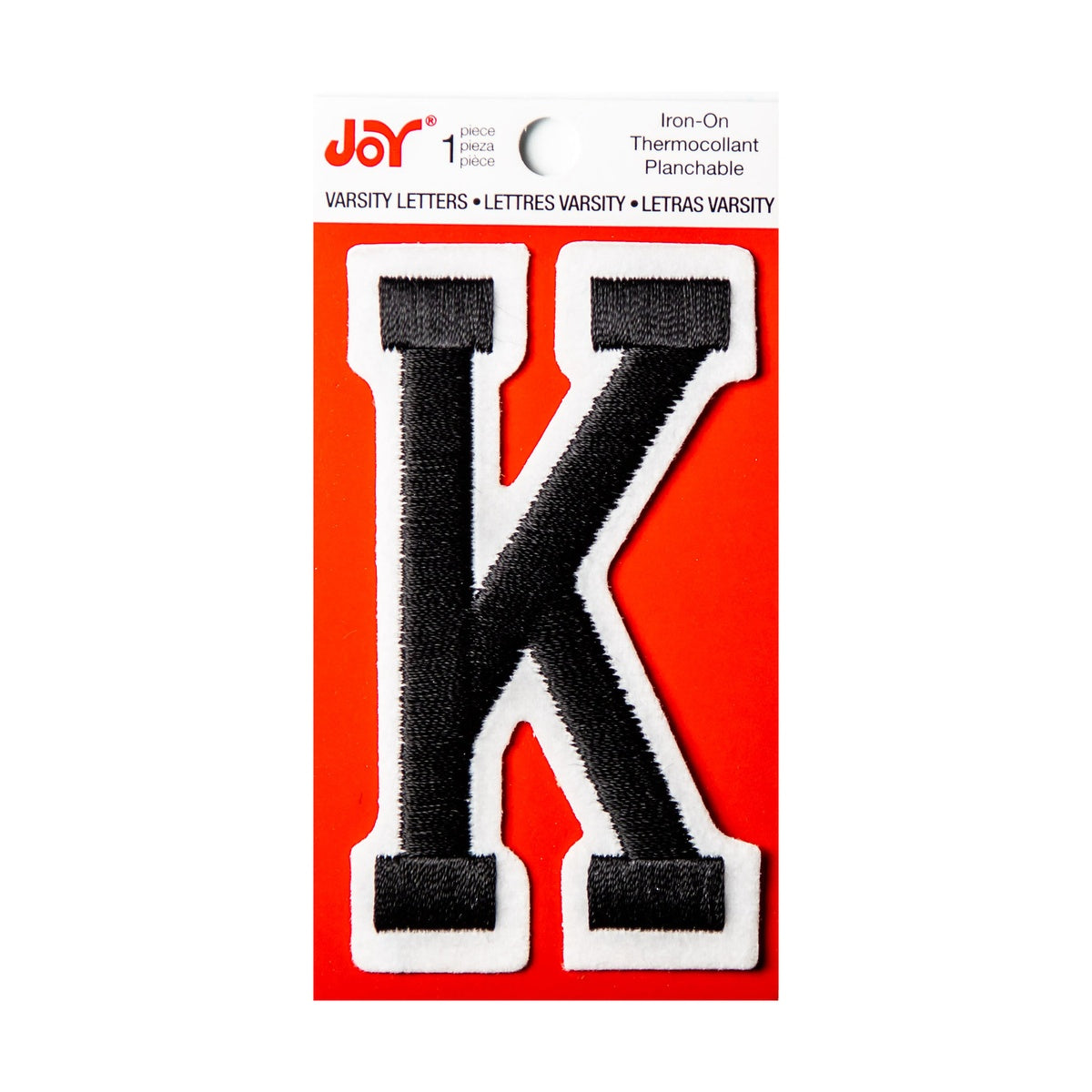 Joy Embroidered Iron-On 3 Inch Varsity Letters and Numbers