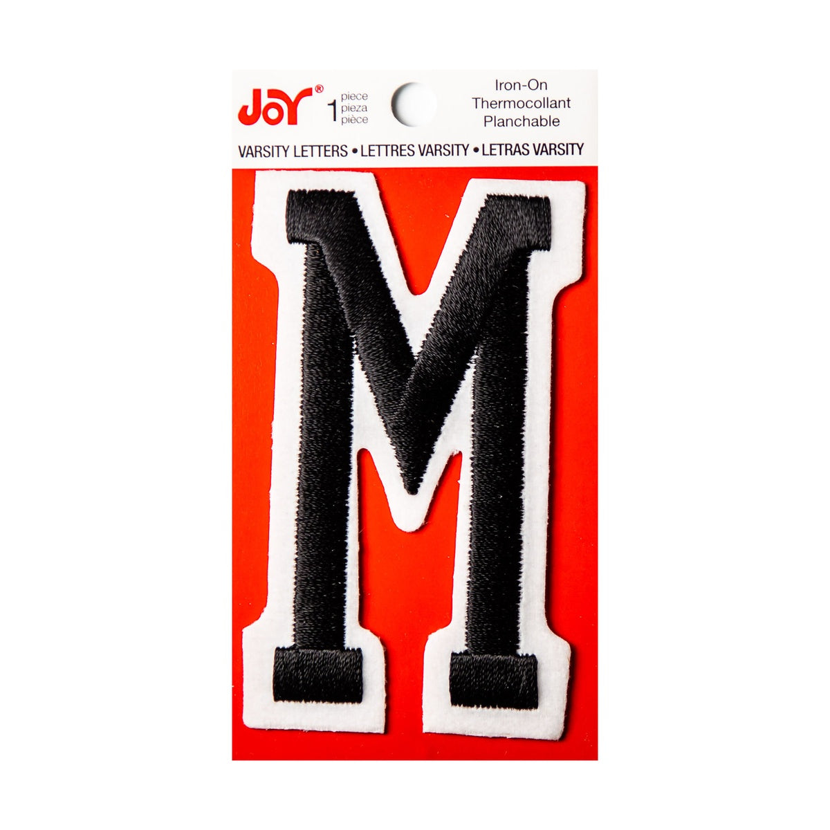 Joy Embroidered Iron-On 3 Inch Varsity Letters and Numbers