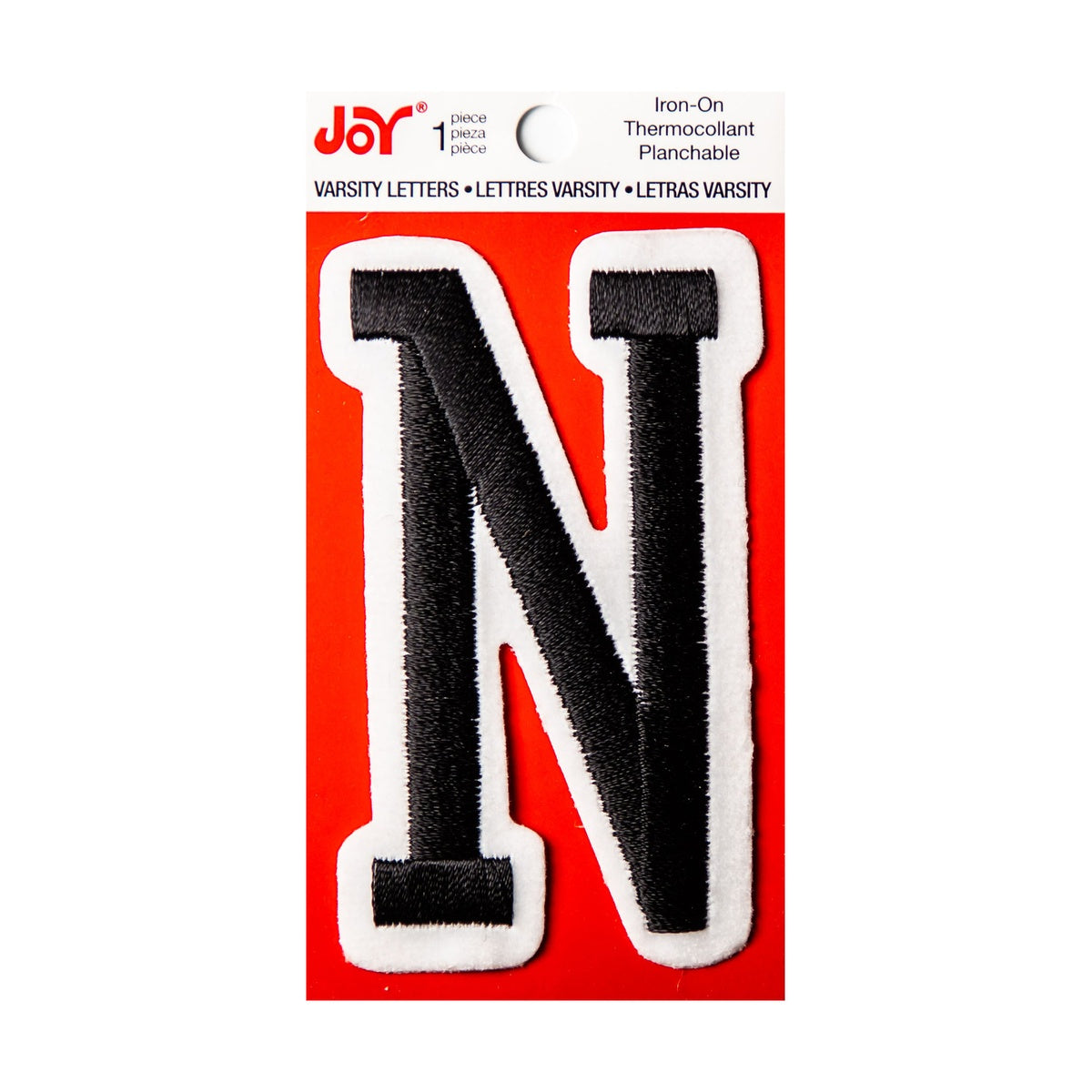 Joy Embroidered Iron-On 3 Inch Varsity Letters and Numbers