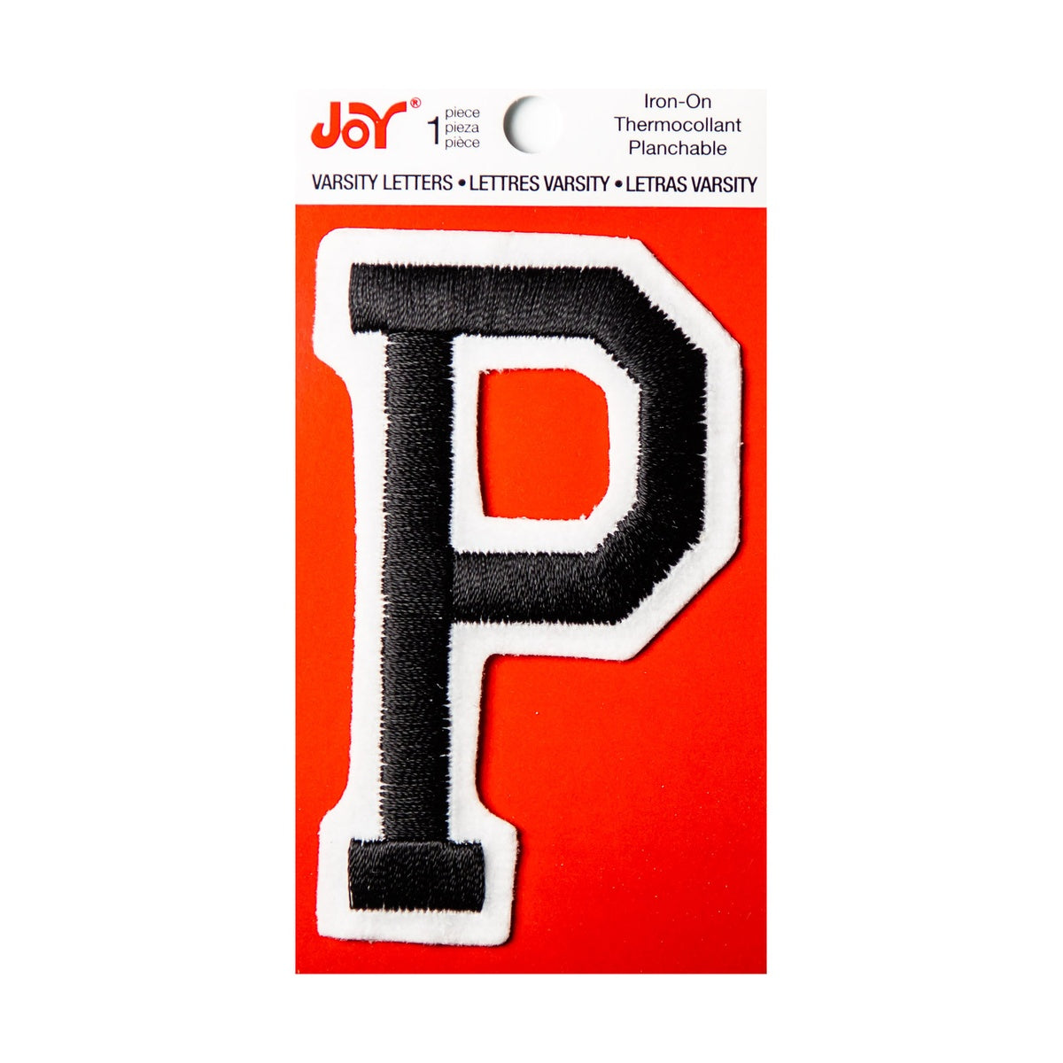 Joy Embroidered Iron-On 3 Inch Varsity Letters and Numbers