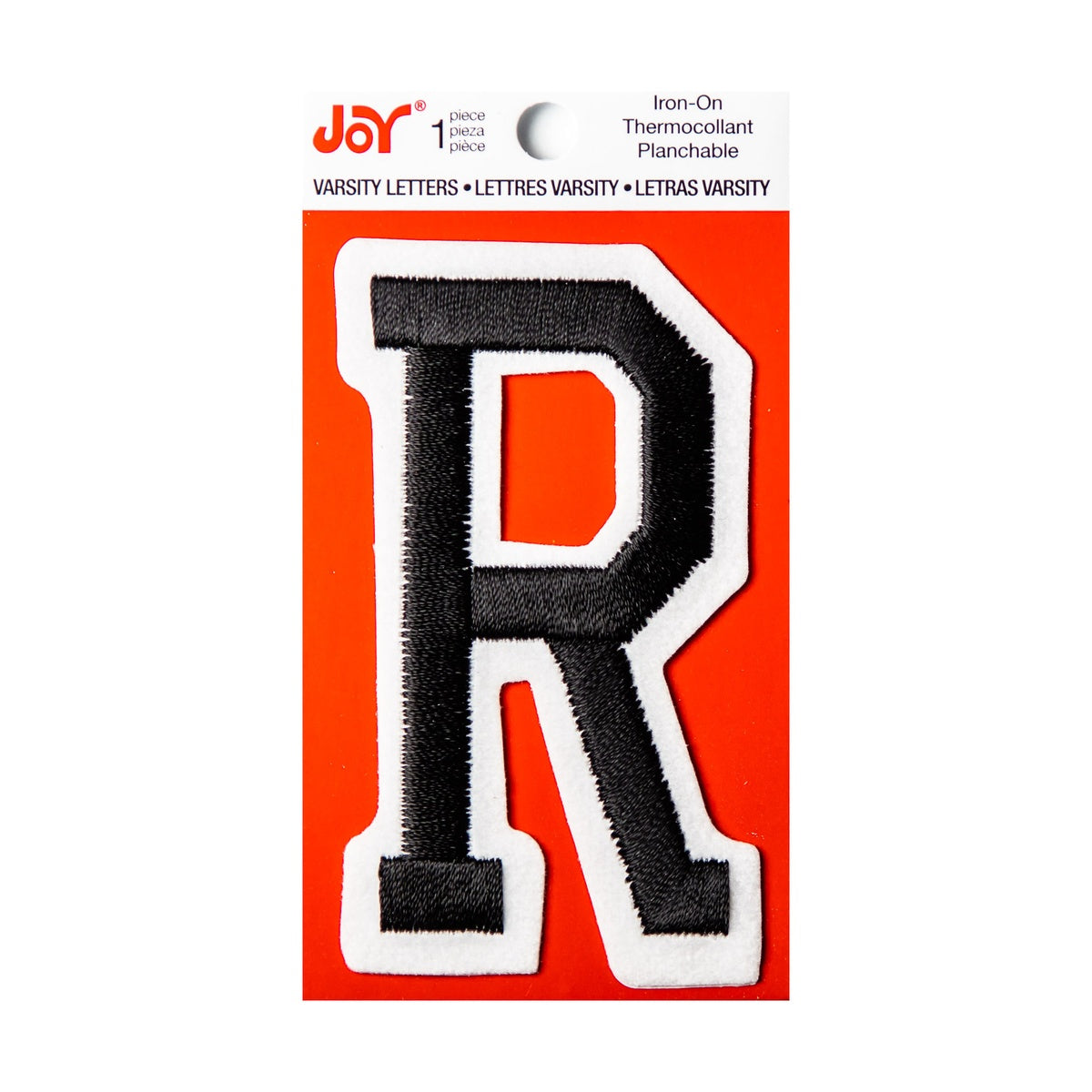 Joy Embroidered Iron-On 3 Inch Varsity Letters and Numbers