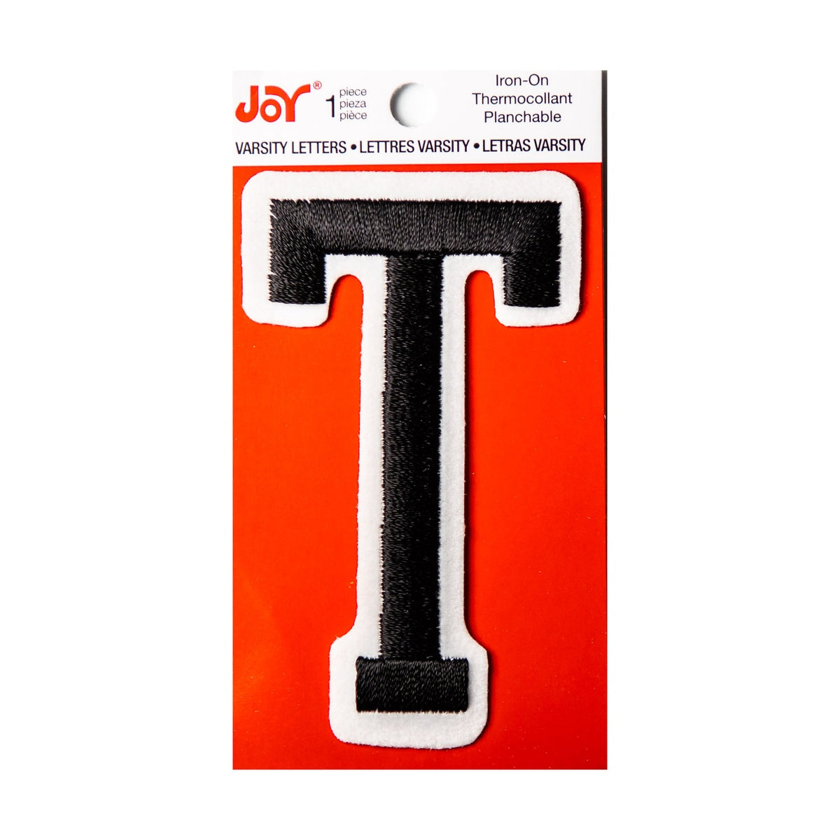 Joy Embroidered Iron-On 3 Inch Varsity Letters and Numbers