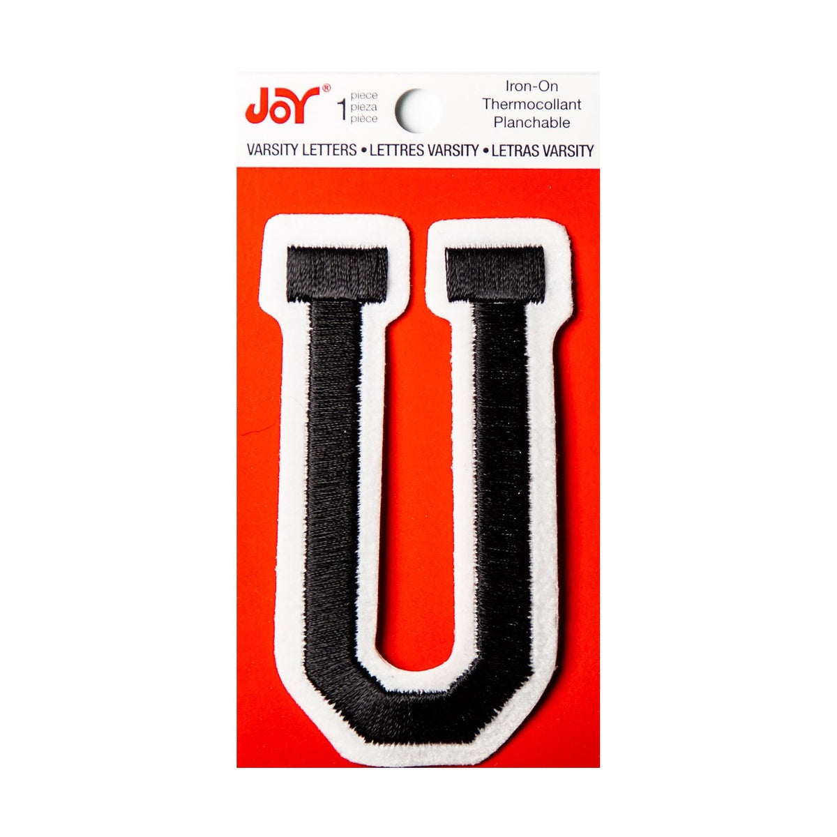 Joy Embroidered Iron-On 3 Inch Varsity Letters and Numbers