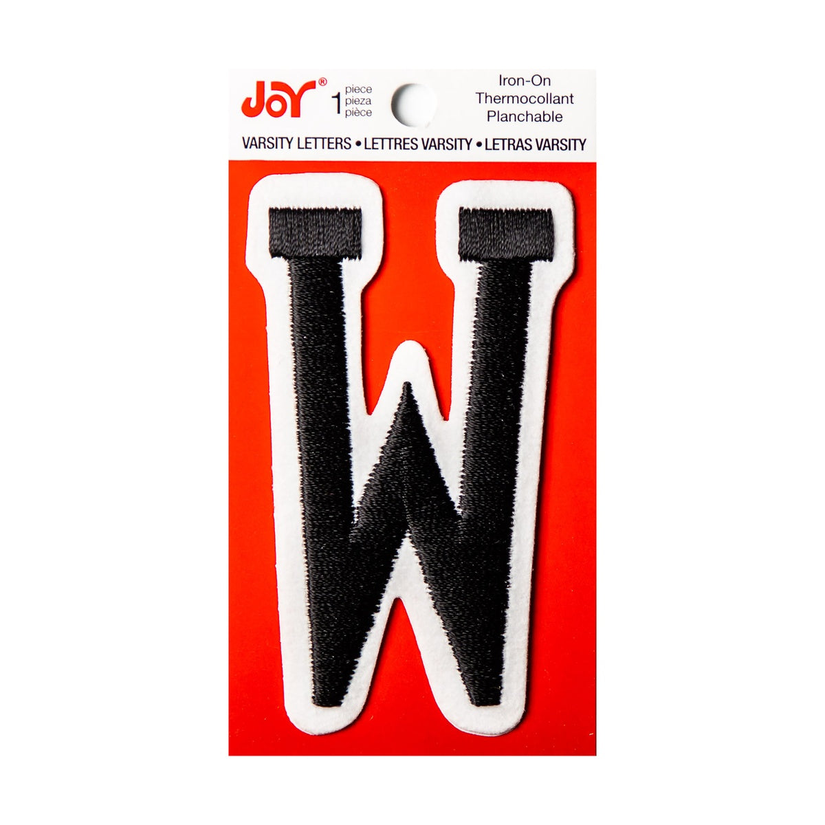 Joy Embroidered Iron-On 3 Inch Varsity Letters and Numbers