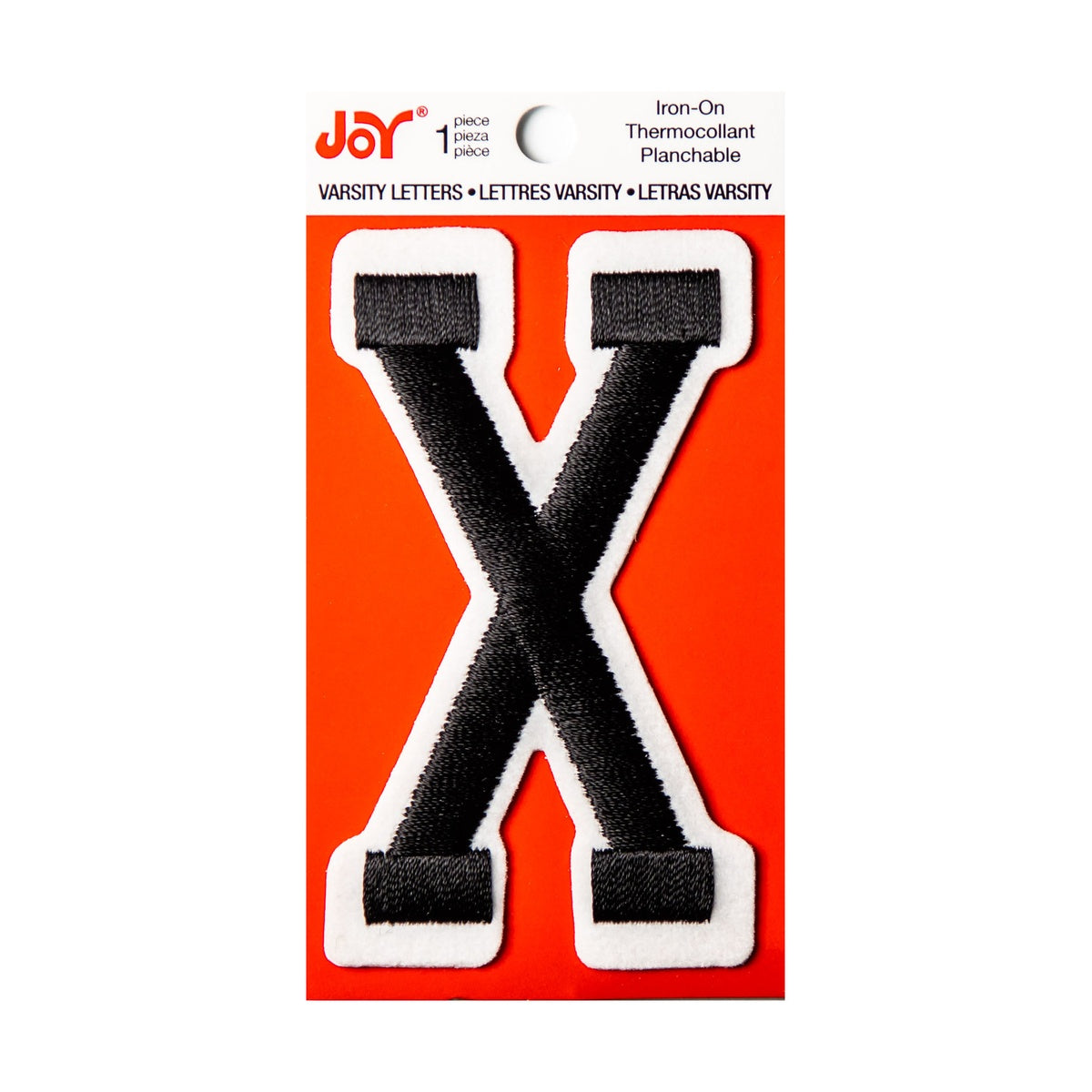 Joy Embroidered Iron-On 3 Inch Varsity Letters and Numbers