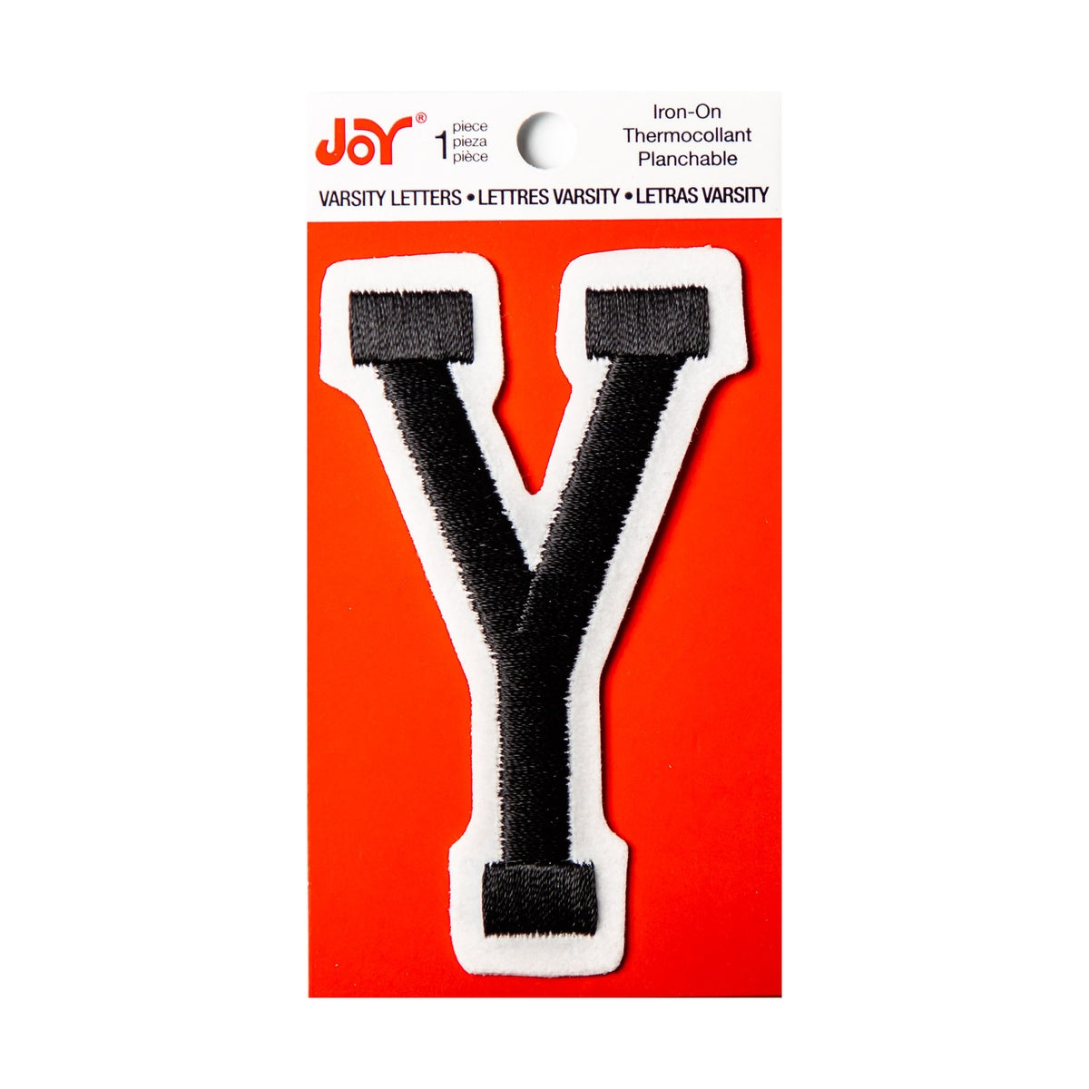Joy Embroidered Iron-On 3 Inch Varsity Letters and Numbers