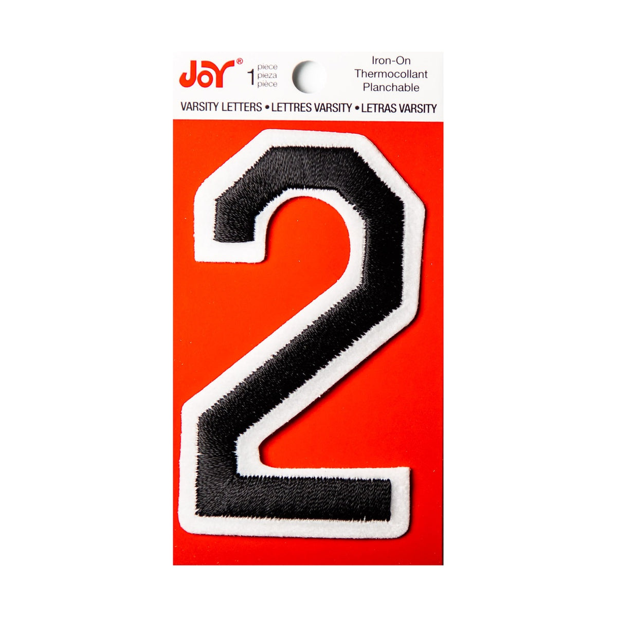 Joy Embroidered Iron-On 3 Inch Varsity Letters and Numbers