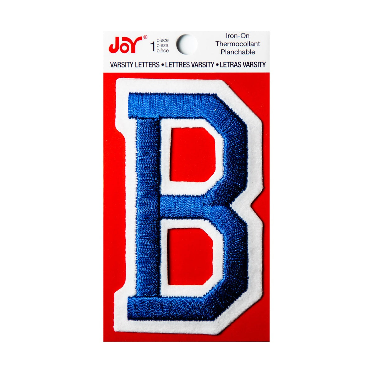 Joy Embroidered Iron-On 3 Inch Varsity Letters and Numbers