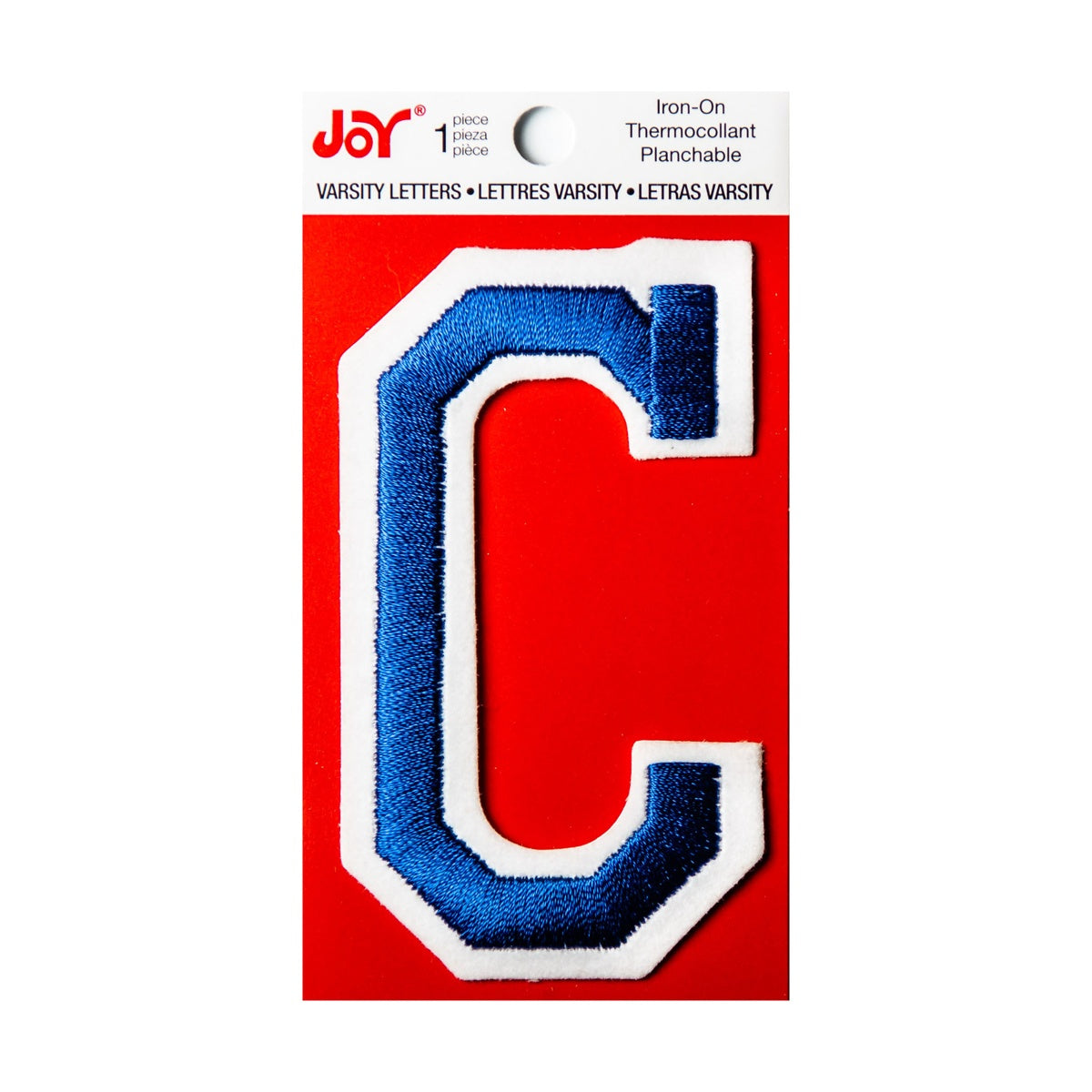 Joy Embroidered Iron-On 3 Inch Varsity Letters and Numbers