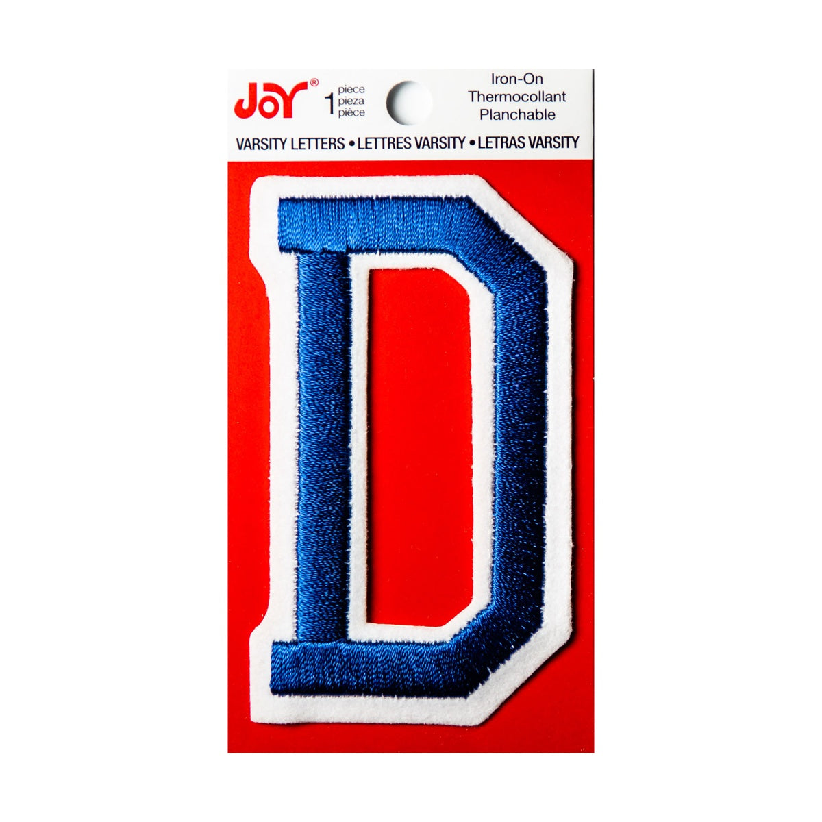 Joy Embroidered Iron-On 3 Inch Varsity Letters and Numbers