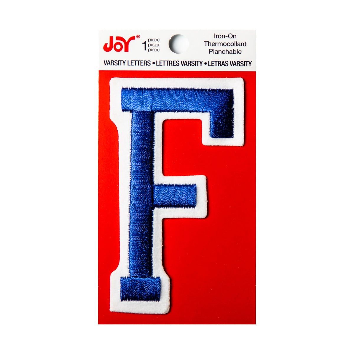 Joy Embroidered Iron-On 3 Inch Varsity Letters and Numbers