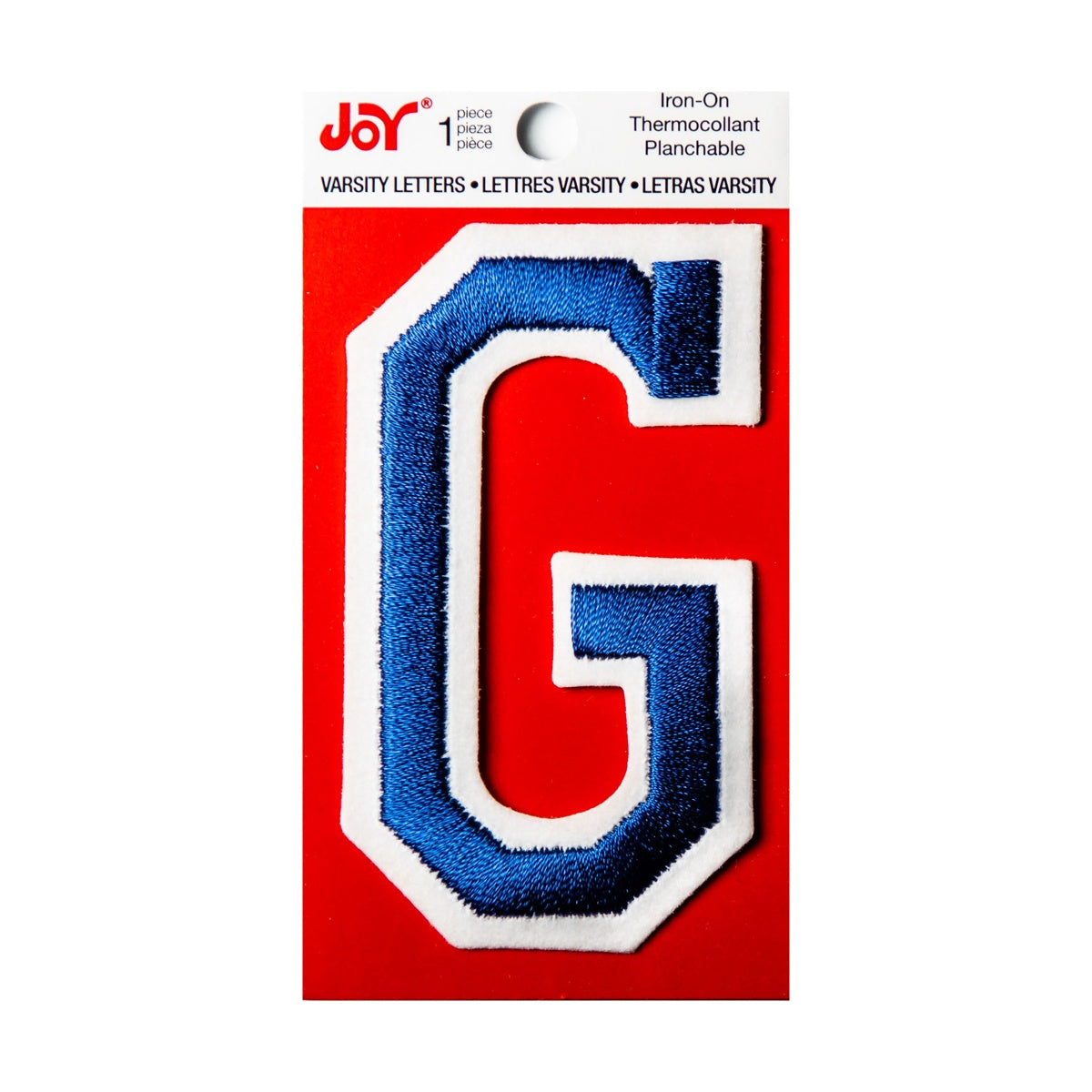 Joy Embroidered Iron-On 3 Inch Varsity Letters and Numbers