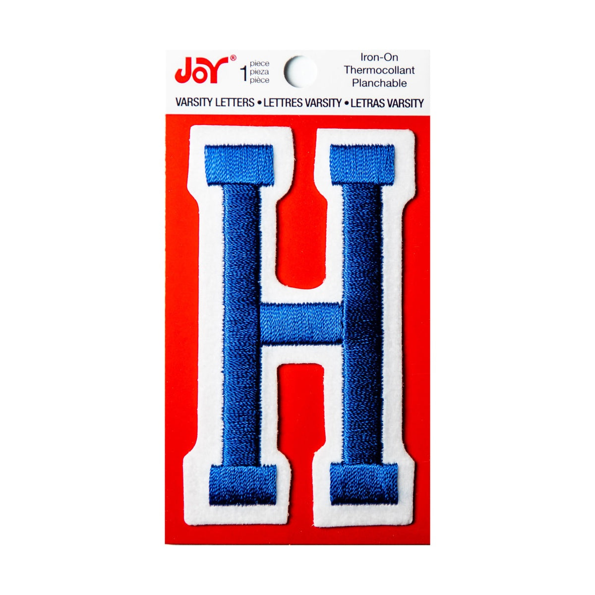 Joy Embroidered Iron-On 3 Inch Varsity Letters and Numbers