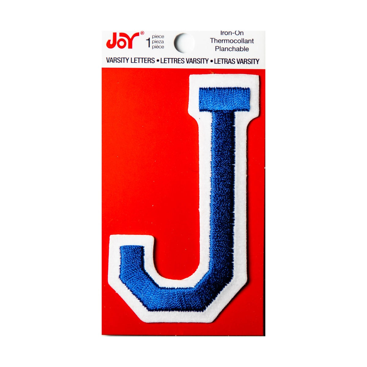Joy Embroidered Iron-On 3 Inch Varsity Letters and Numbers