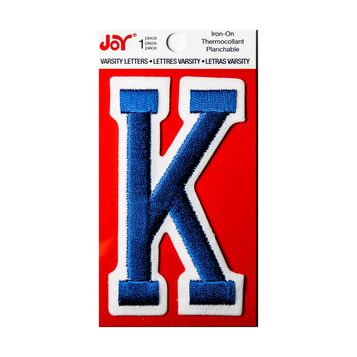 Joy Embroidered Iron-On 3 Inch Varsity Letters and Numbers