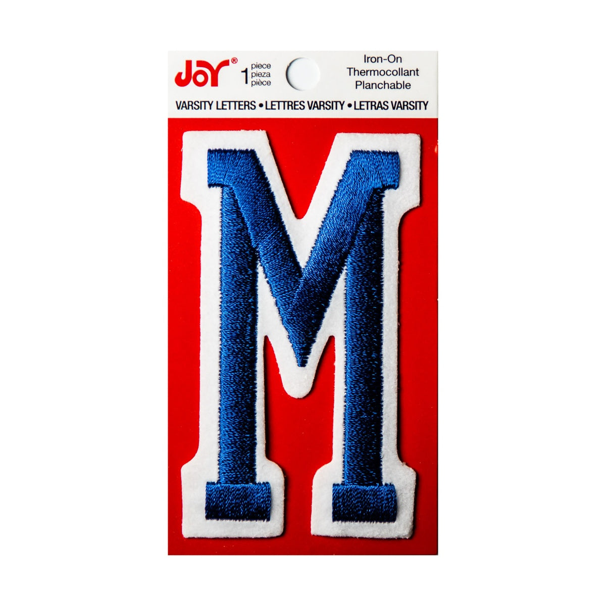 Joy Embroidered Iron-On 3 Inch Varsity Letters and Numbers