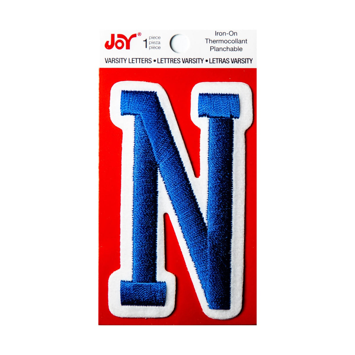 Joy Embroidered Iron-On 3 Inch Varsity Letters and Numbers