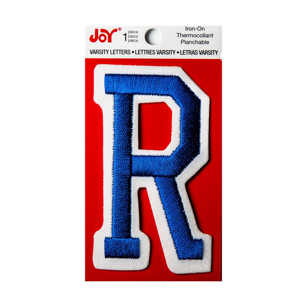 Joy Embroidered Iron-On 3 Inch Varsity Letters and Numbers
