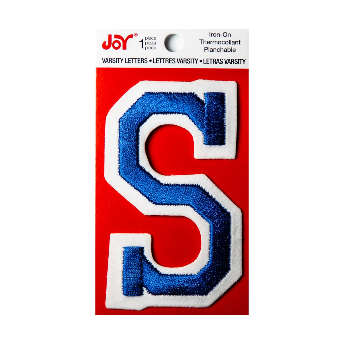 Joy Embroidered Iron-On 3 Inch Varsity Letters and Numbers
