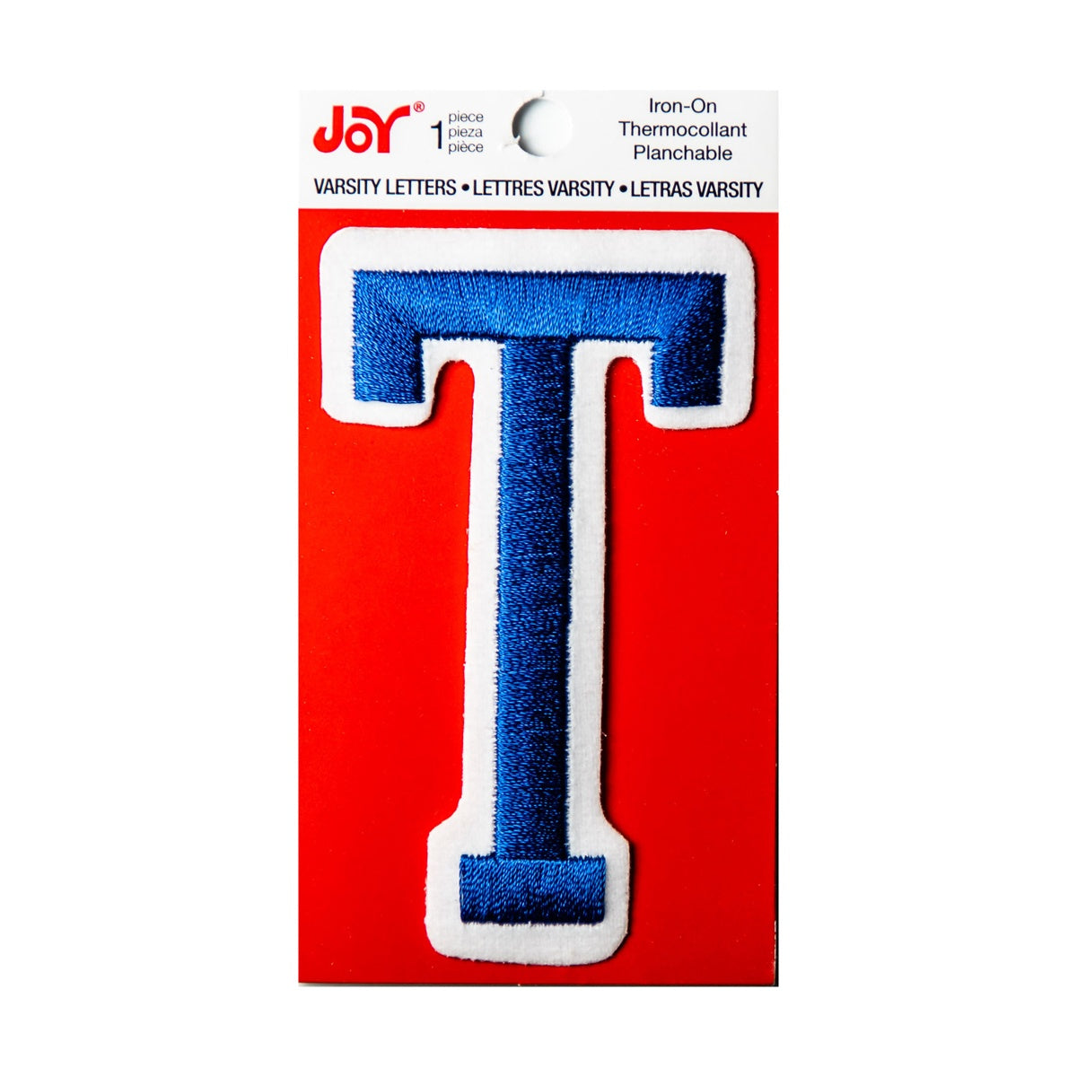 Joy Embroidered Iron-On 3 Inch Varsity Letters and Numbers