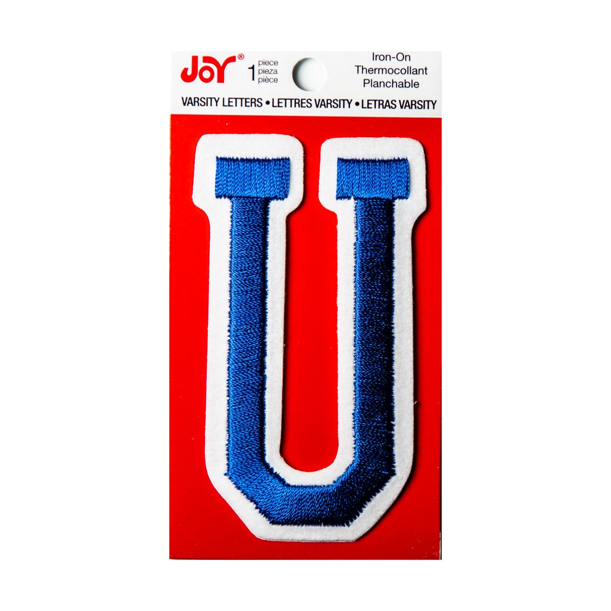 Joy Embroidered Iron-On 3 Inch Varsity Letters and Numbers