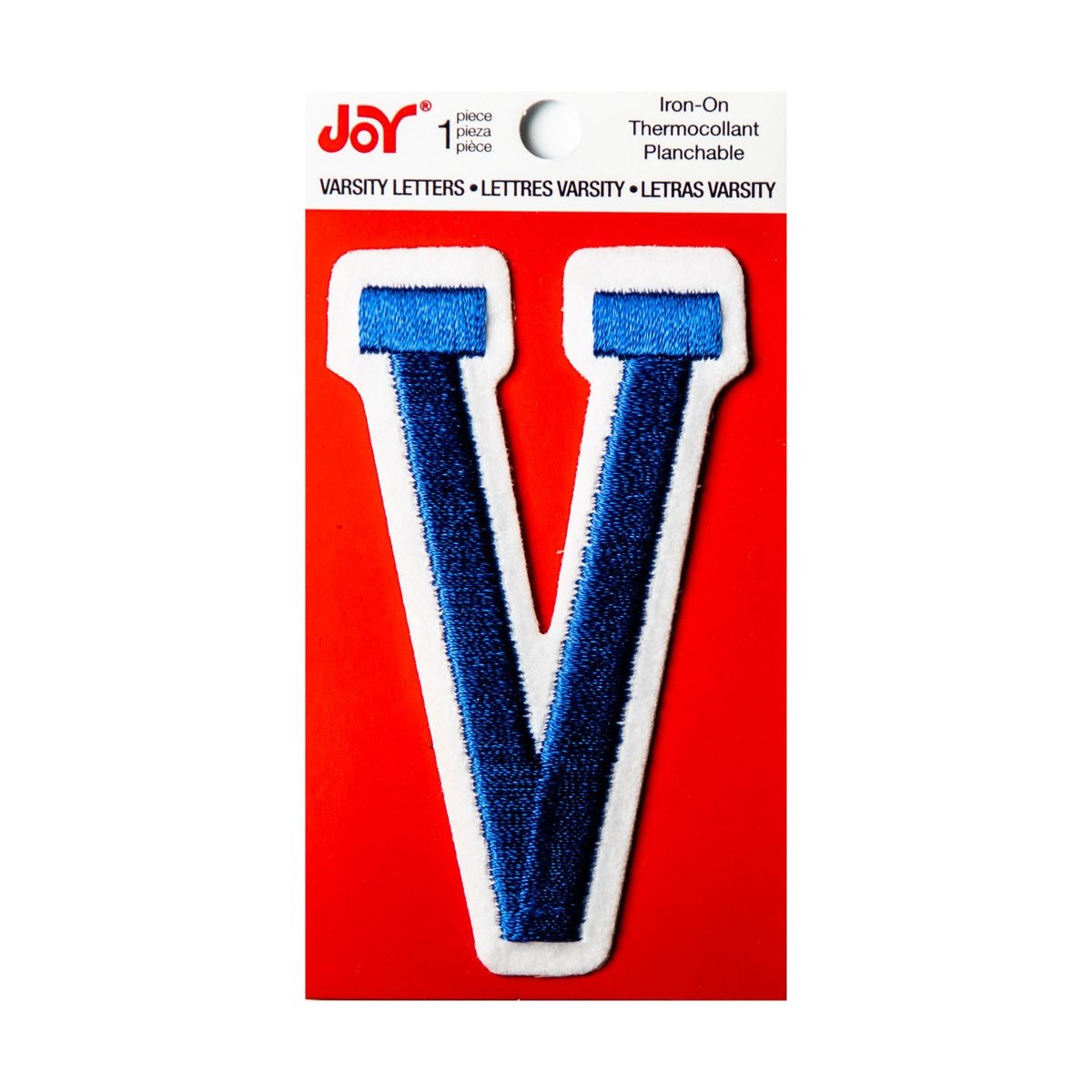 Joy Embroidered Iron-On 3 Inch Varsity Letters and Numbers