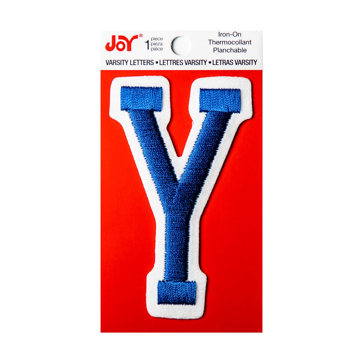 Joy Embroidered Iron-On 3 Inch Varsity Letters and Numbers
