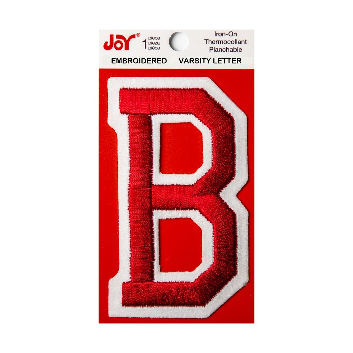 Joy Embroidered Iron-On 3 Inch Varsity Letters and Numbers