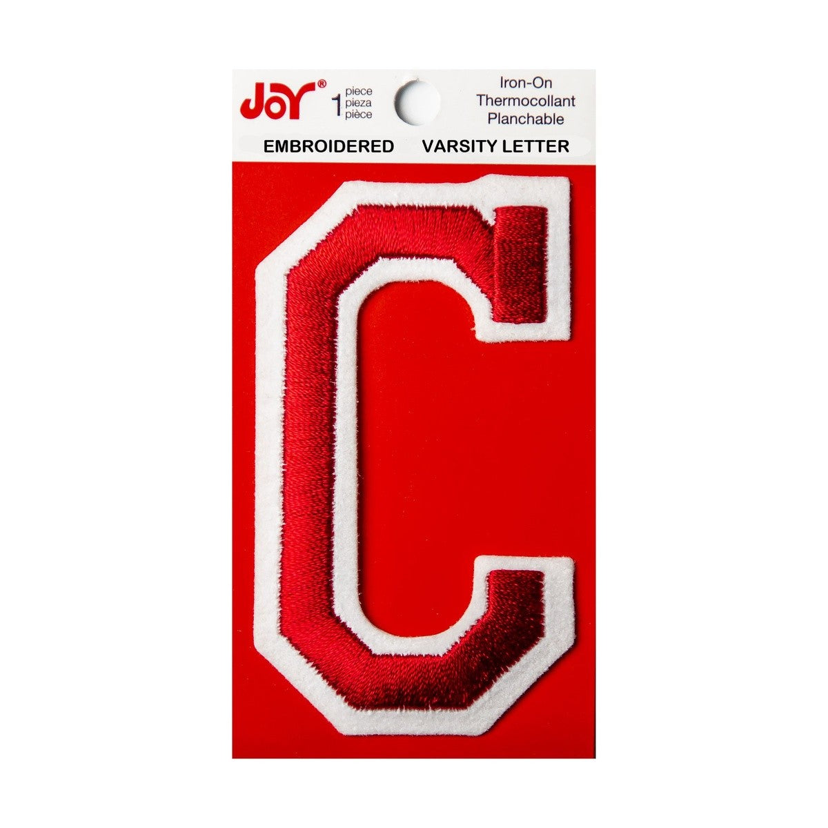 Joy Embroidered Iron-On 3 Inch Varsity Letters and Numbers