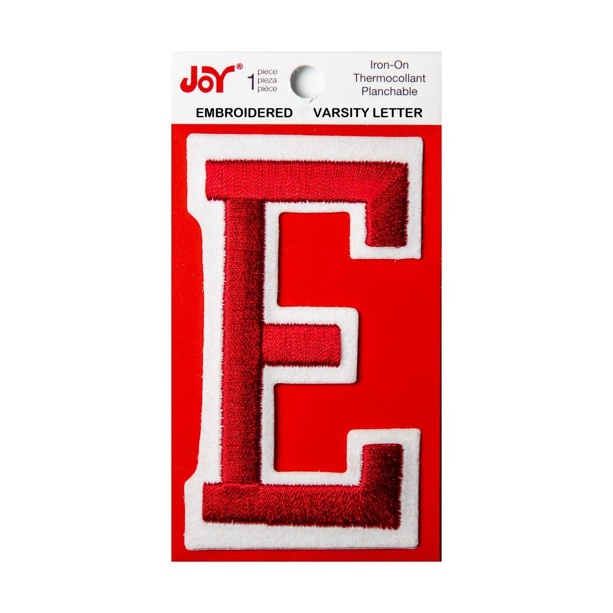 Joy Embroidered Iron-On 3 Inch Varsity Letters and Numbers