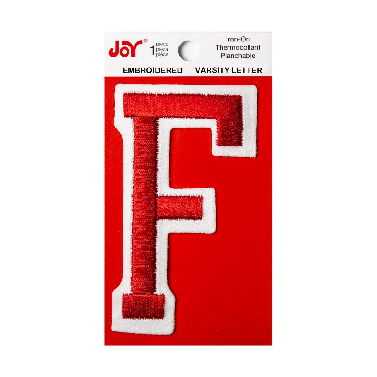 Joy Embroidered Iron-On 3 Inch Varsity Letters and Numbers