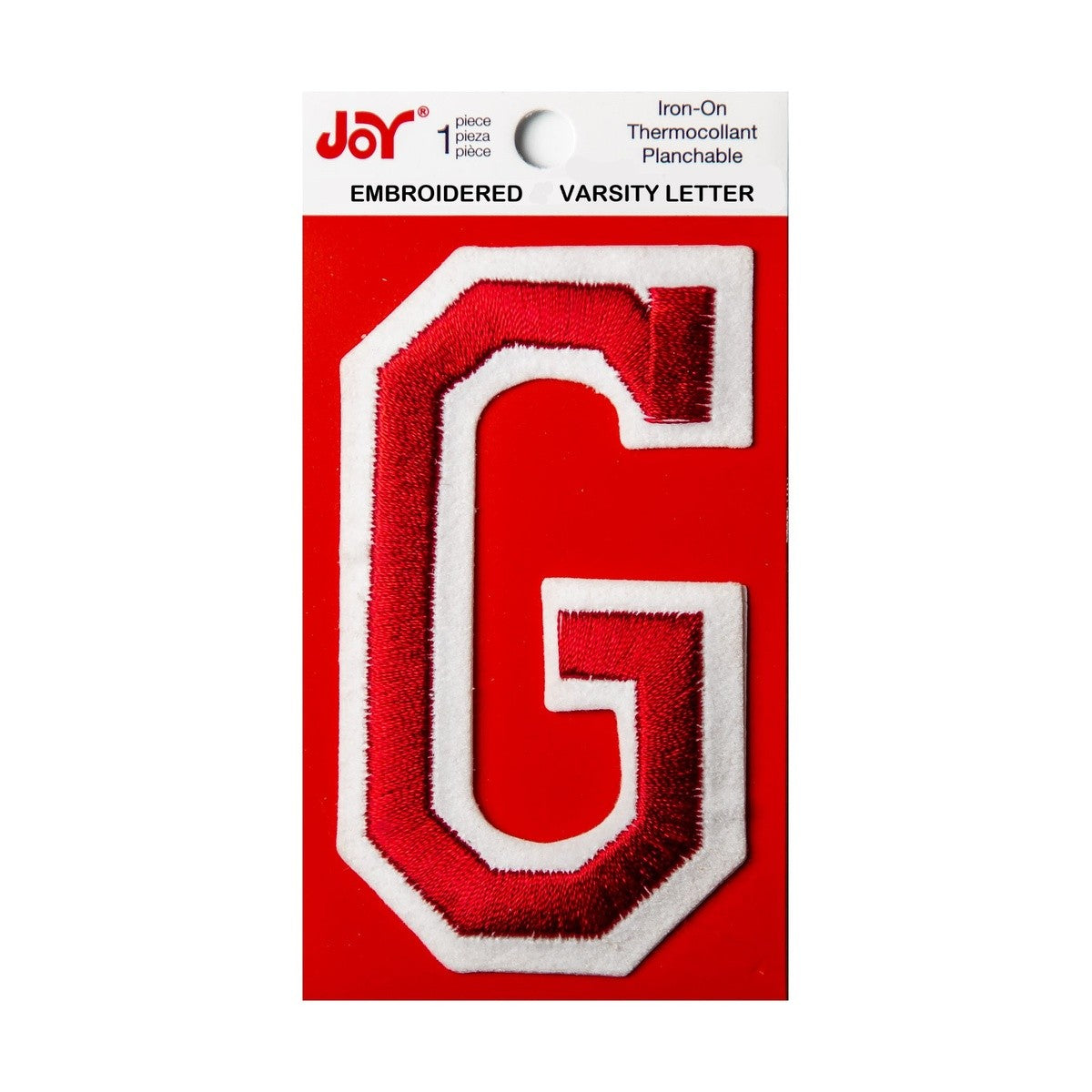 Joy Embroidered Iron-On 3 Inch Varsity Letters and Numbers