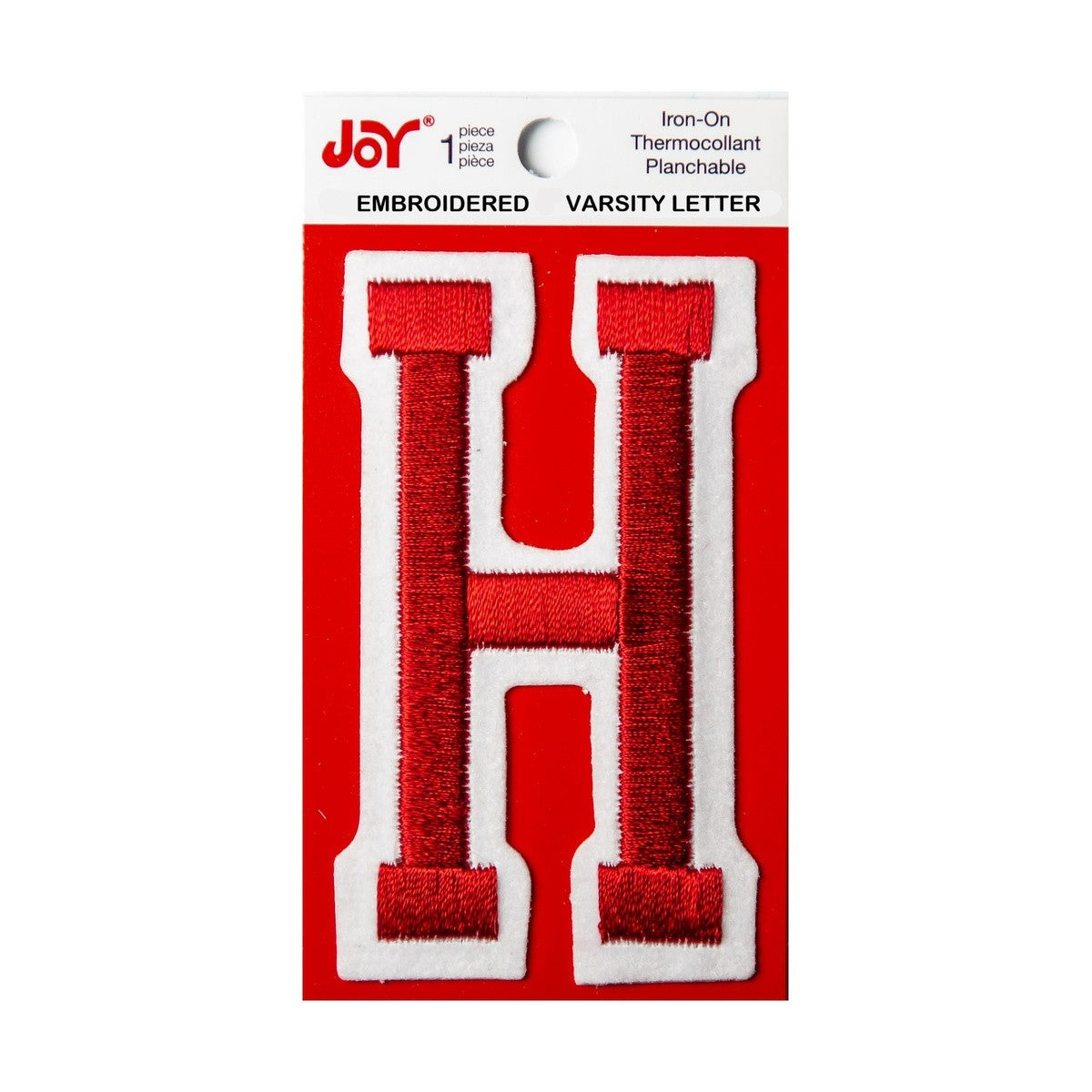 Joy Embroidered Iron-On 3 Inch Varsity Letters and Numbers