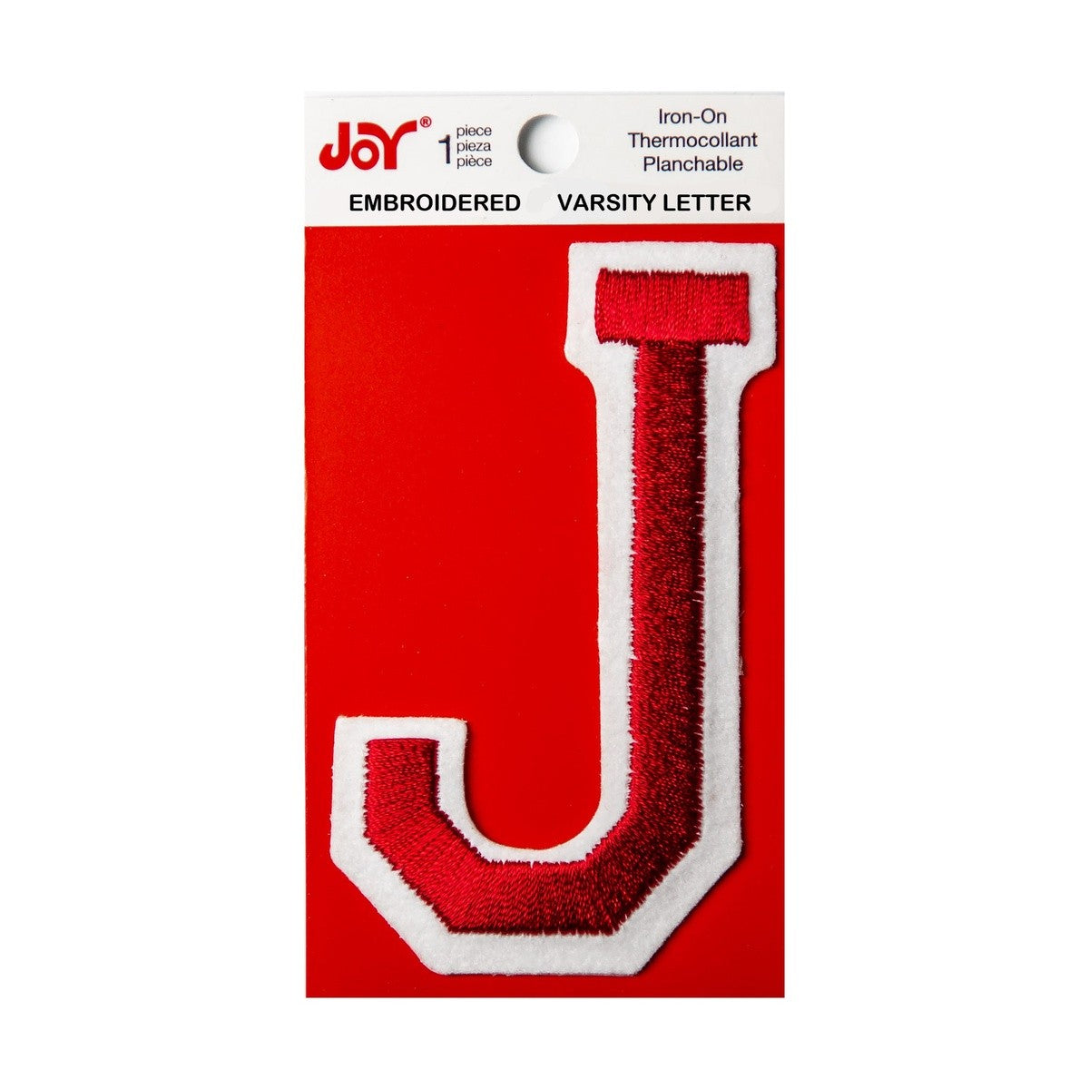Joy Embroidered Iron-On 3 Inch Varsity Letters and Numbers