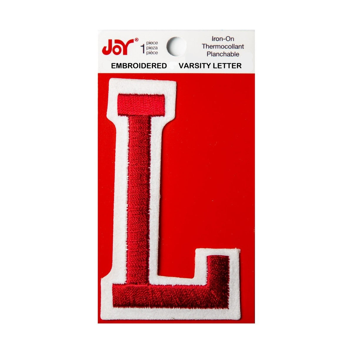 Joy Embroidered Iron-On 3 Inch Varsity Letters and Numbers