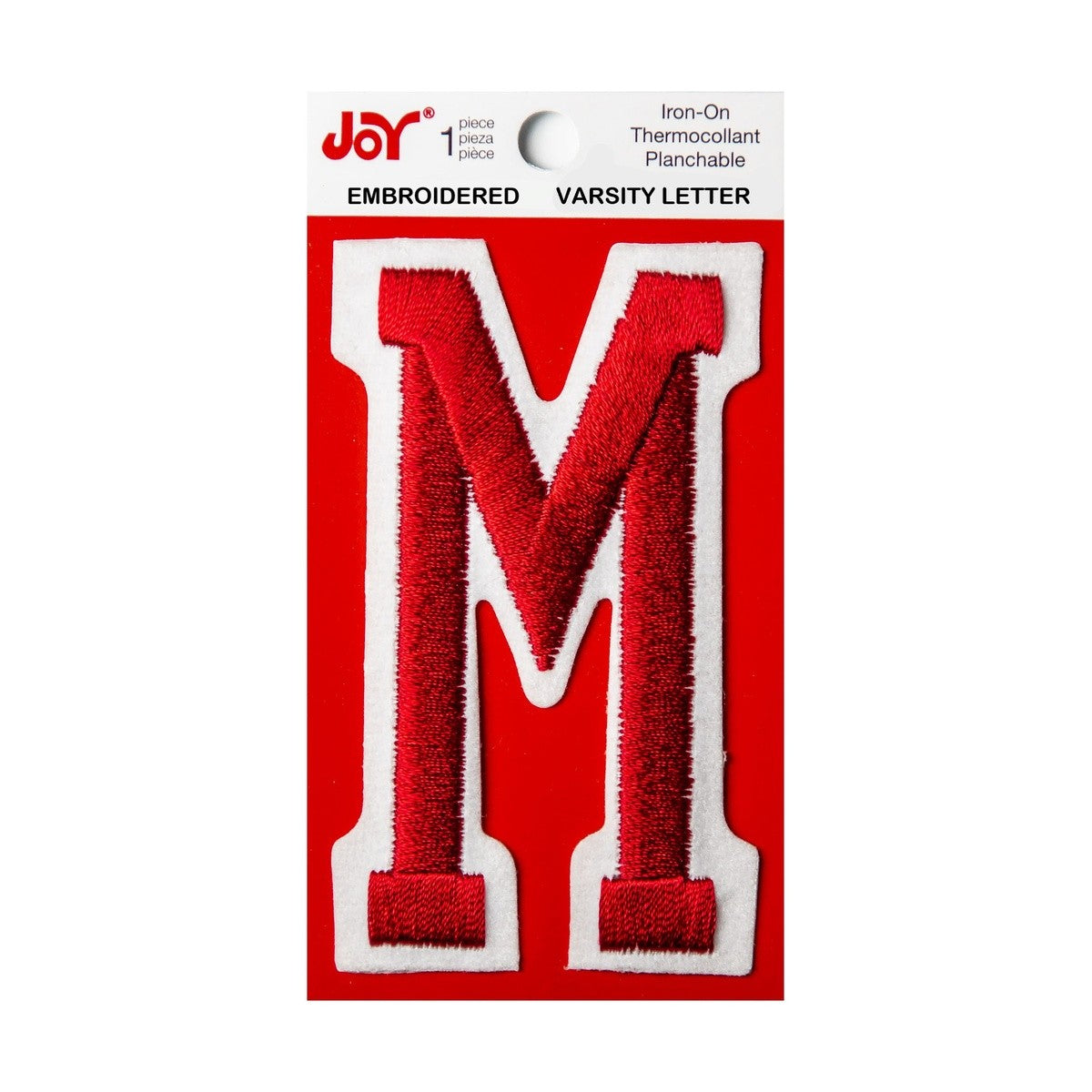 Joy Embroidered Iron-On 3 Inch Varsity Letters and Numbers