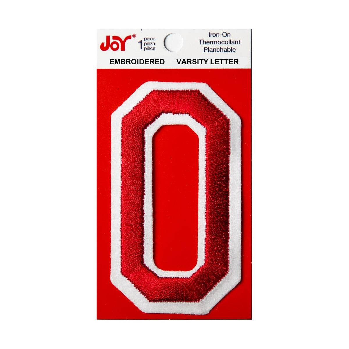 Joy Embroidered Iron-On 3 Inch Varsity Letters and Numbers