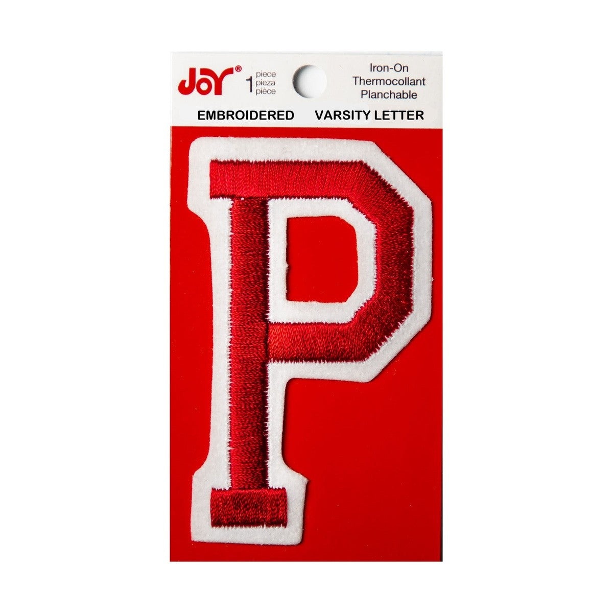 Joy Embroidered Iron-On 3 Inch Varsity Letters and Numbers