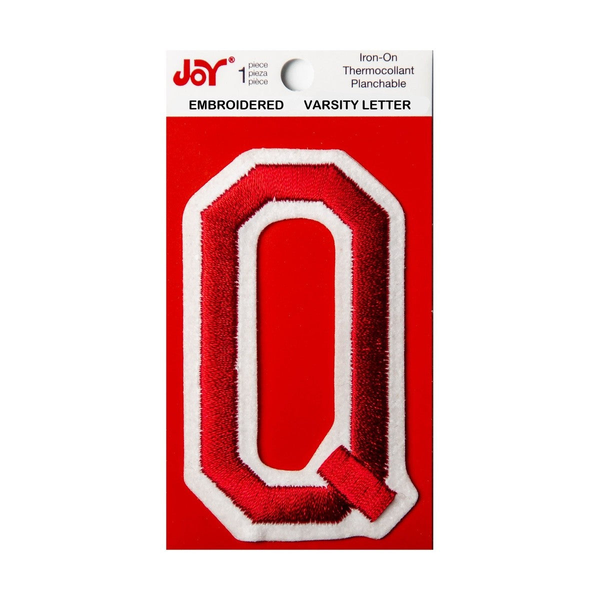 Joy Embroidered Iron-On 3 Inch Varsity Letters and Numbers