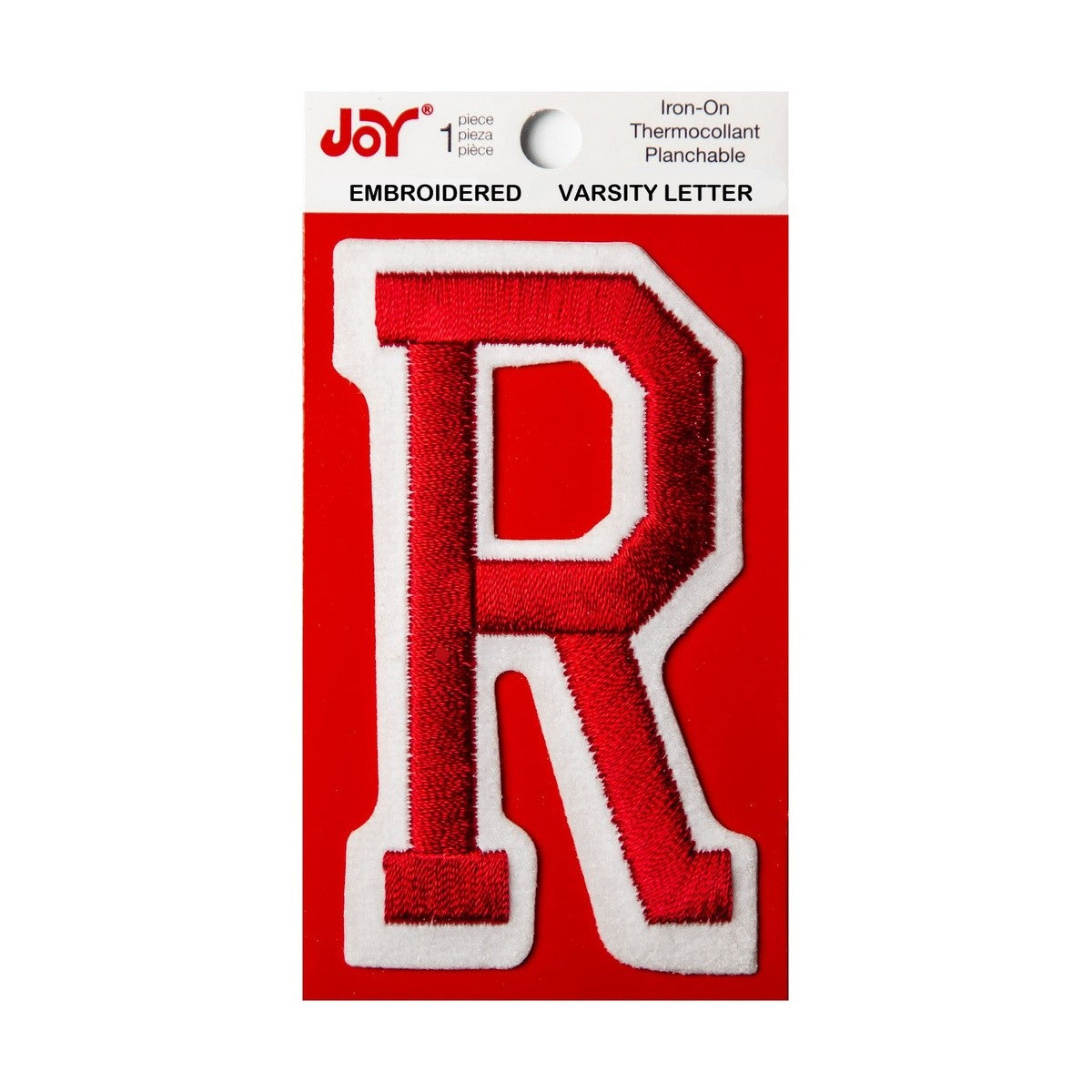 Joy Embroidered Iron-On 3 Inch Varsity Letters and Numbers