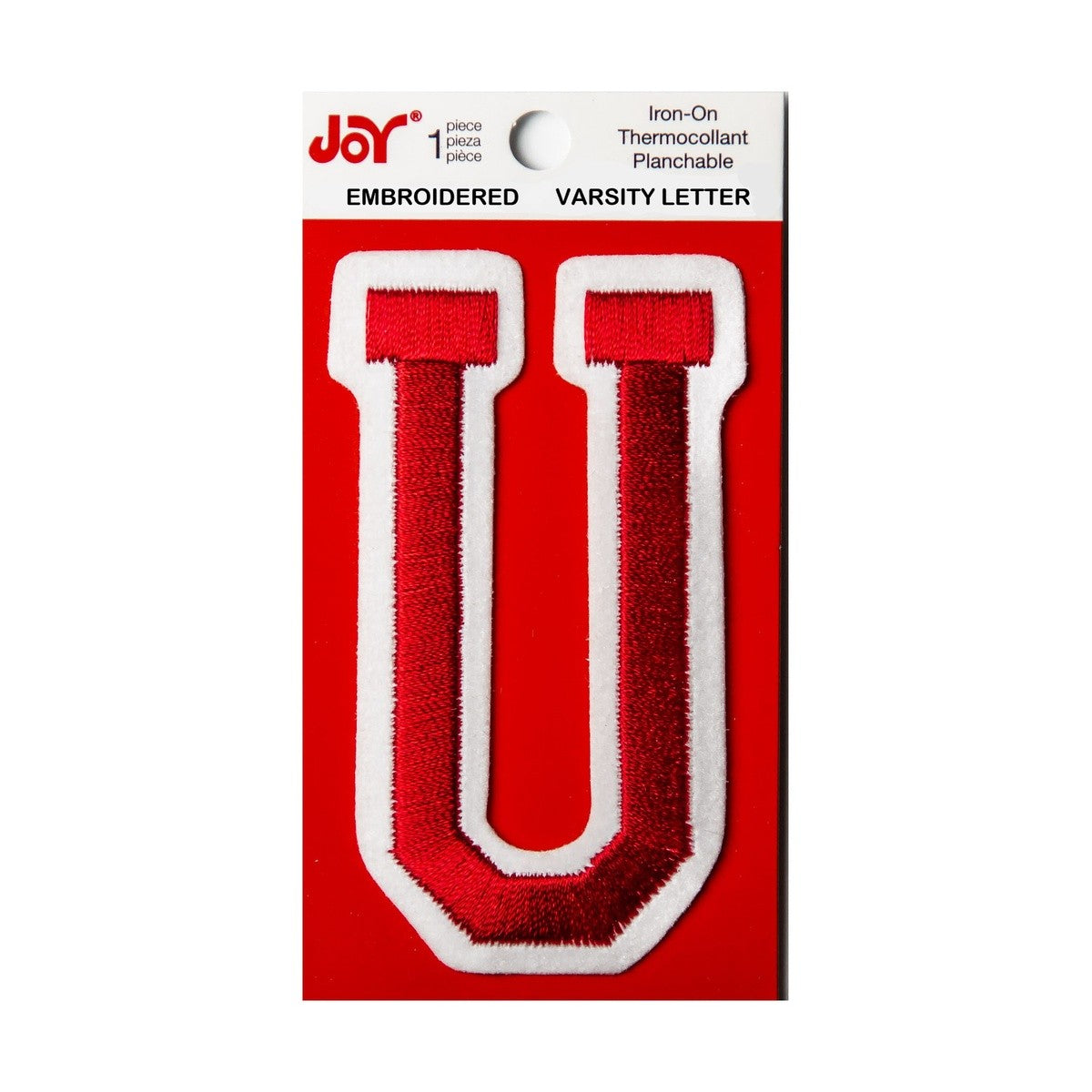 Joy Embroidered Iron-On 3 Inch Varsity Letters and Numbers